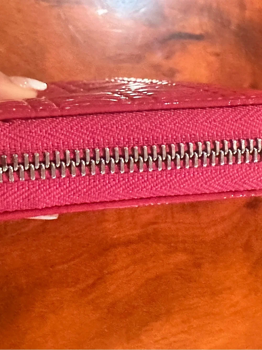 PRISTINE Christian Dior Lady Dior Wallet - Quilted Cannage Hot Pink (Full Set)